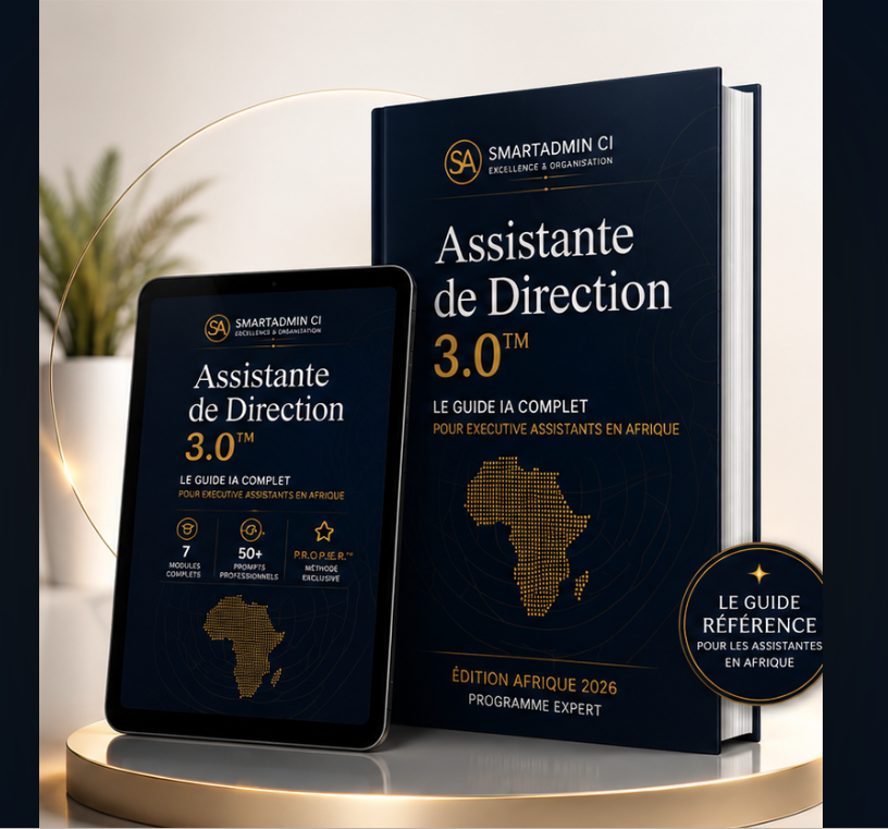 Maquette de l'e-book Assistante de Direction 3.0